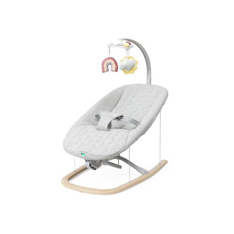 Chicco Zen Wave Rocker baby bouncer wooden grey - British product