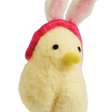 Argos Home felt chick ornament yellow with bunny ears 12cm - British product