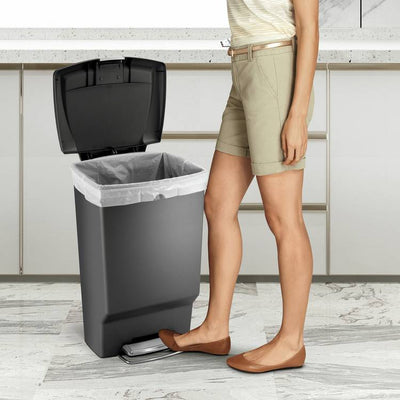 Argos Simplehuman 45 Litre Plastic Rectangular Pedal Bin Grey- Buy online at McGrocer