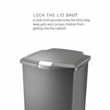 Simplehuman grey pedal bin 45 litre (British brand)