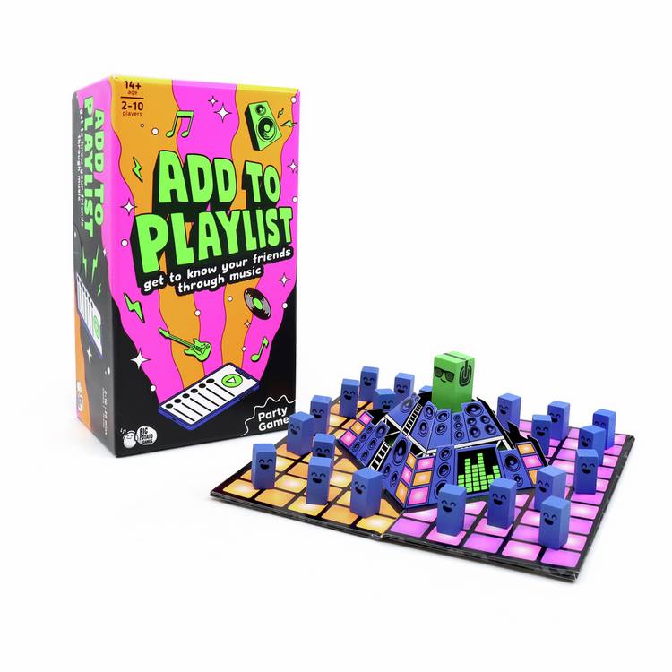 Big Potato Add To Playlist party game from British brand