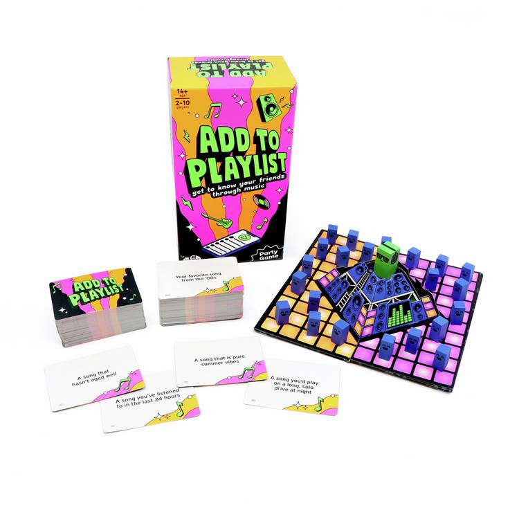 Big Potato Add To Playlist party game from British brand
