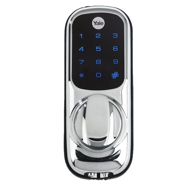 Yale smart digital door lock polished chrome effect - British brand
