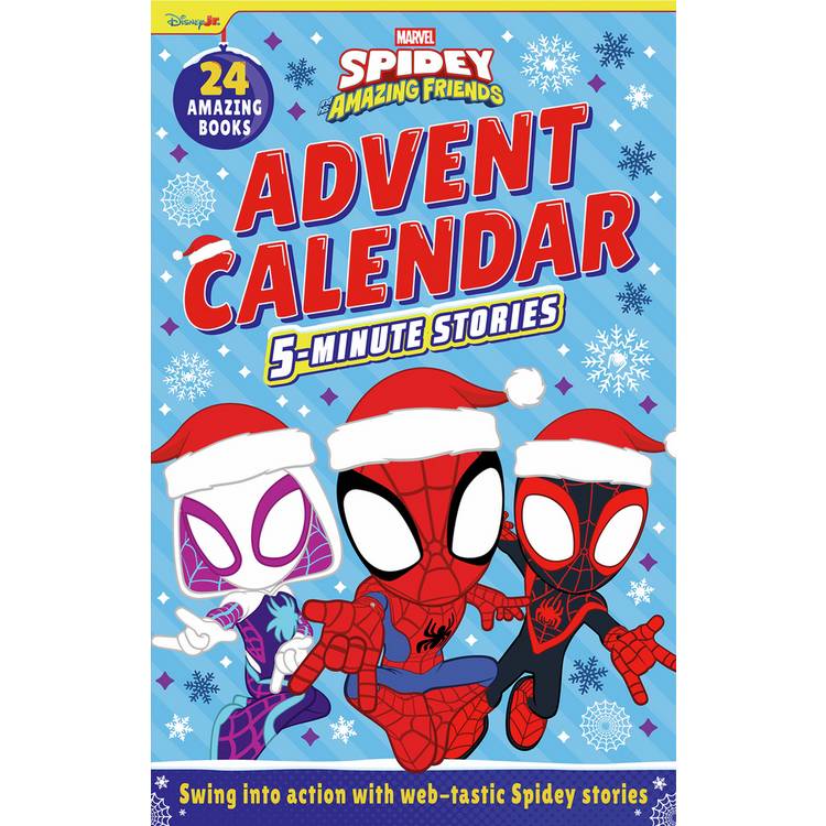Igloo Books Spidey & Friends advent calendar story books, UK version