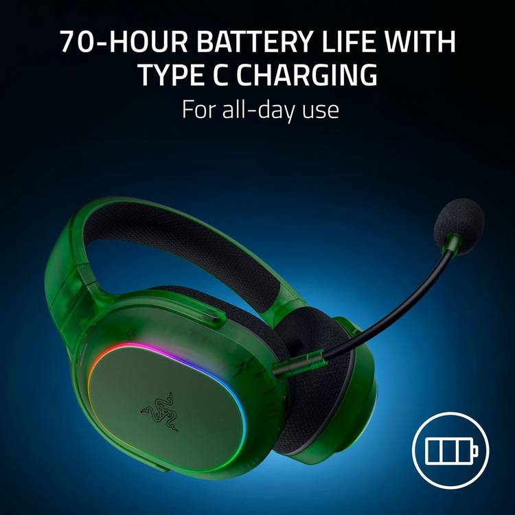 Razer Barracuda X Chroma wireless gaming headset green - British product