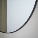Habitat round wall mirror black aluminium 80cm (British brand)
