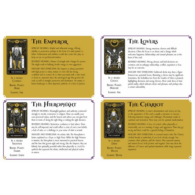 Igloo Books Tarot Book and Card Gift Set, imported from the UK