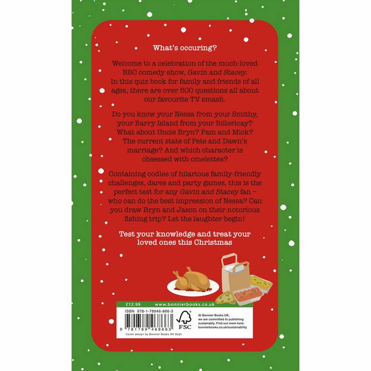 Igloo Books Gavin and Stacey quiz book, imported from the UK