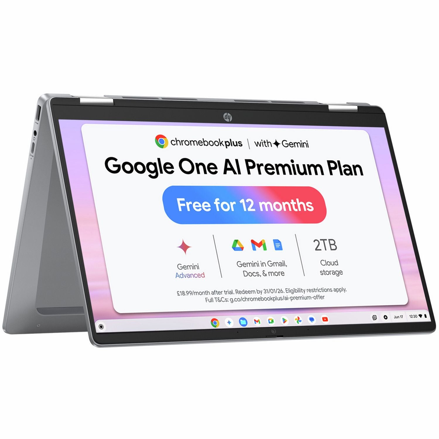 HP Chromebook 14 8GB RAM laptop Intel Core i3, UK version