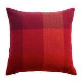 Home red herringbone check cushion 43x43cm (British brand)