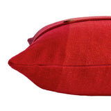 Home red herringbone check cushion 43x43cm (British brand)