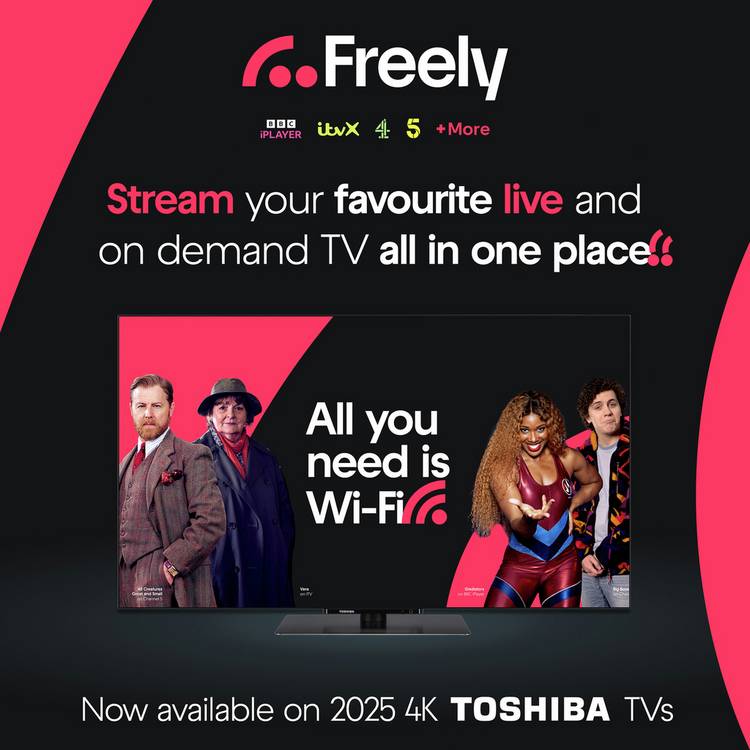 Toshiba 65-inch OLED 4K Smart TV, imported from the UK