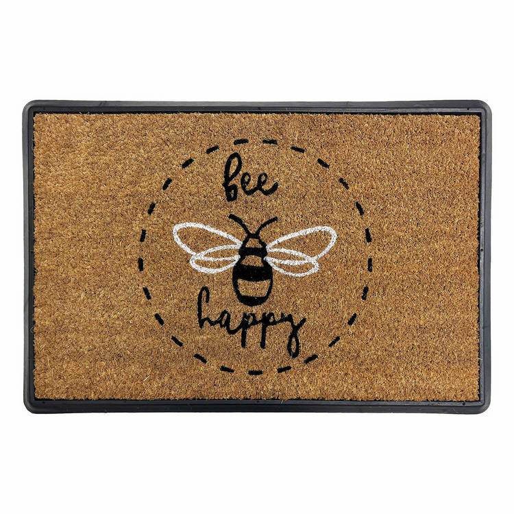 Mighty Mats Bee Happy doormat 40x60cm (British brand)