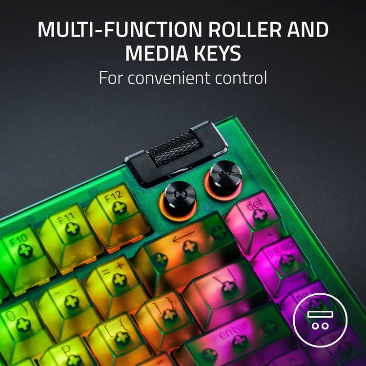 Razer BlackWidow V4 75 compact gaming keyboard, UK version