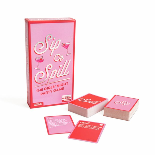 Sip or Spill adult party game box, UK version
