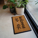 Mighty Mats welcome spring cut pile doormat 40x60cm (British brand)