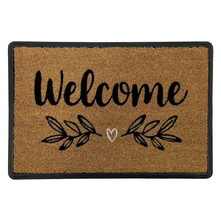 Mighty Mats welcome spring cut pile doormat 40x60cm (British brand)