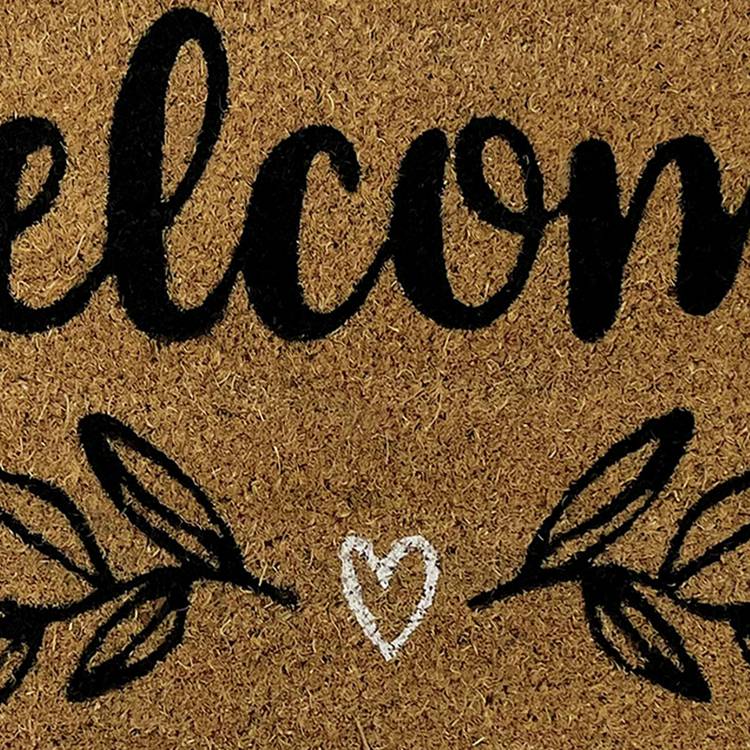 Mighty Mats welcome spring cut pile doormat 40x60cm (British brand)