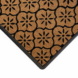 Mighty Mats doormat black geometric cut pile 40x60cm - British product