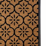 Mighty Mats doormat black geometric cut pile 40x60cm - British product