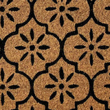 Mighty Mats doormat black geometric cut pile 40x60cm - British product