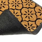 Mighty Mats doormat black geometric cut pile 40x60cm - British product