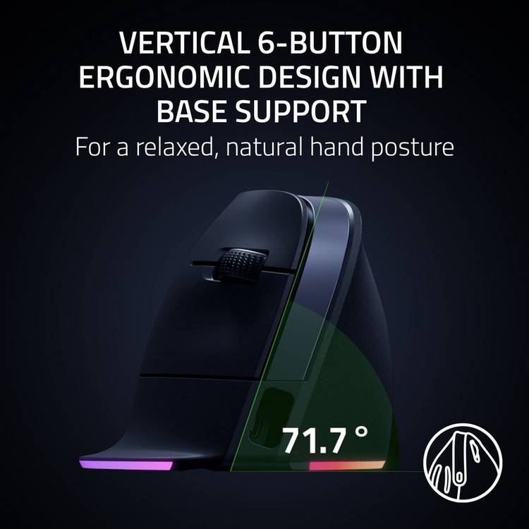 Razer Pro Click V2 vertical mouse (British brand)