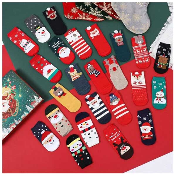 Leaper Christmas colorful socks blind box 28cm - British product