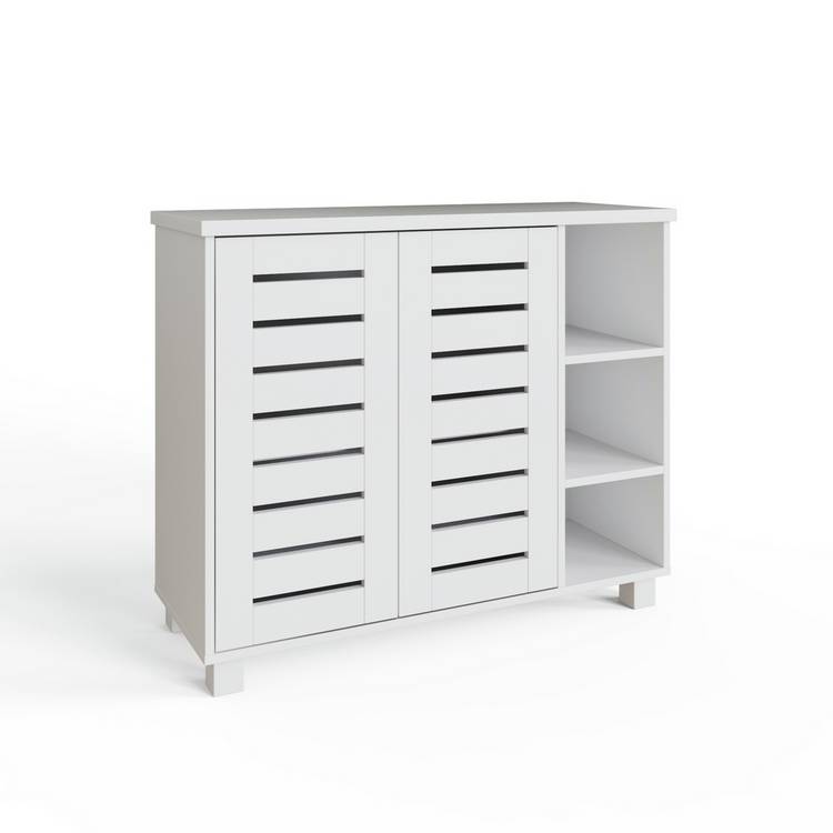 GFW Bodie white shoe cabinet storage - British product