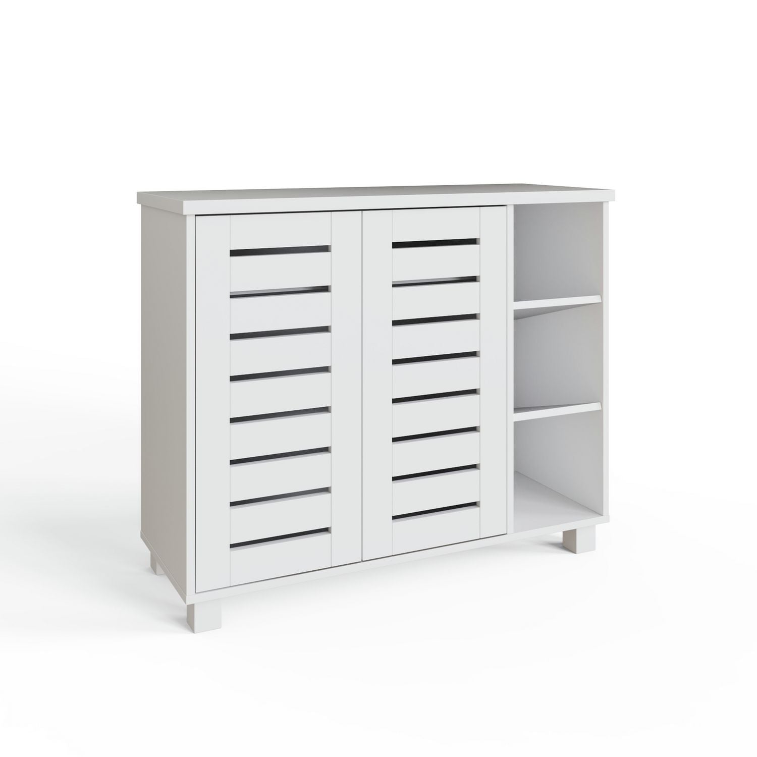 GFW Bodie white shoe cabinet storage - British product