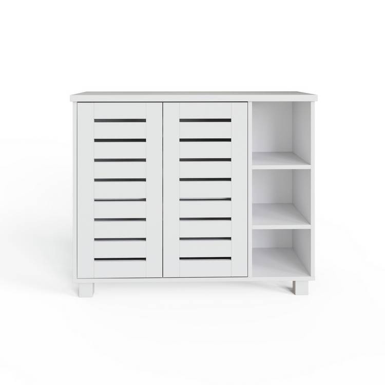 GFW Bodie white shoe cabinet storage - British product