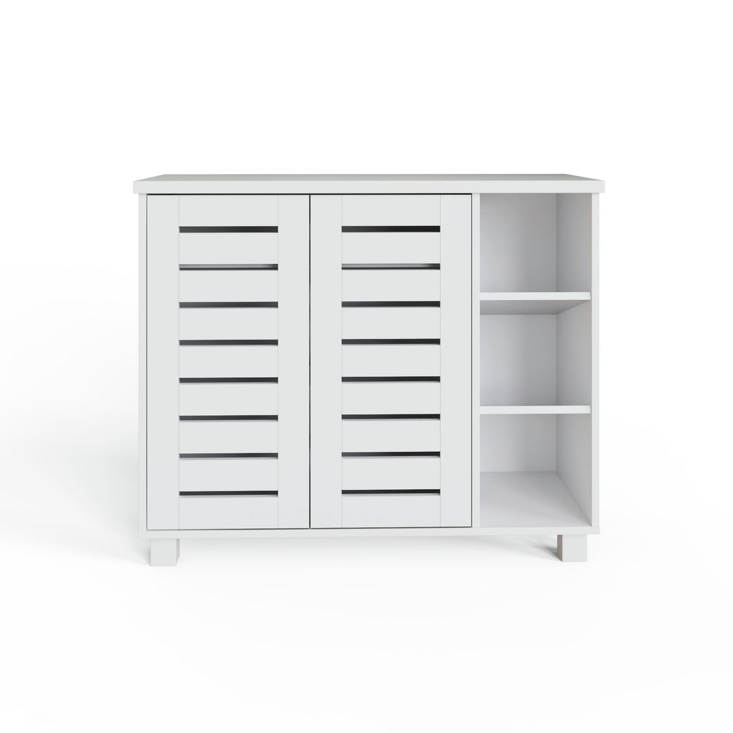 GFW Bodie white shoe cabinet storage - British product