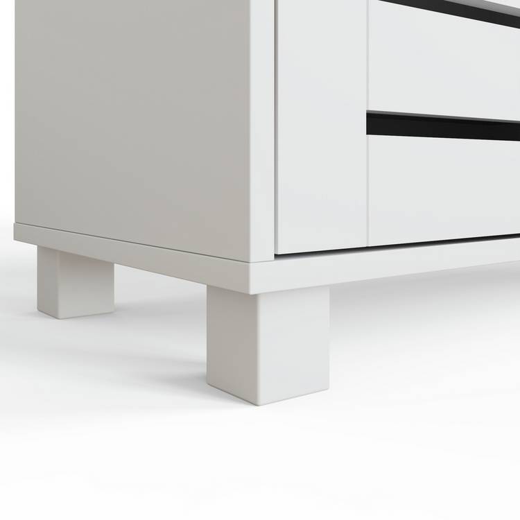 GFW Bodie white shoe cabinet storage - British product