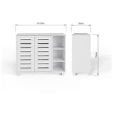 GFW Bodie white shoe cabinet storage - British product