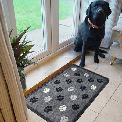 Argos Mighty Mats Supersoft Washable Paw Print Doormat - 50x75cm- Buy online at McGrocer