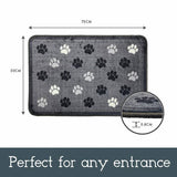 Mighty Mats paw print doormat 50x75cm (British brand)