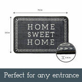 Mighty Mats washable doormat 50x75cm home sweet home (British brand)