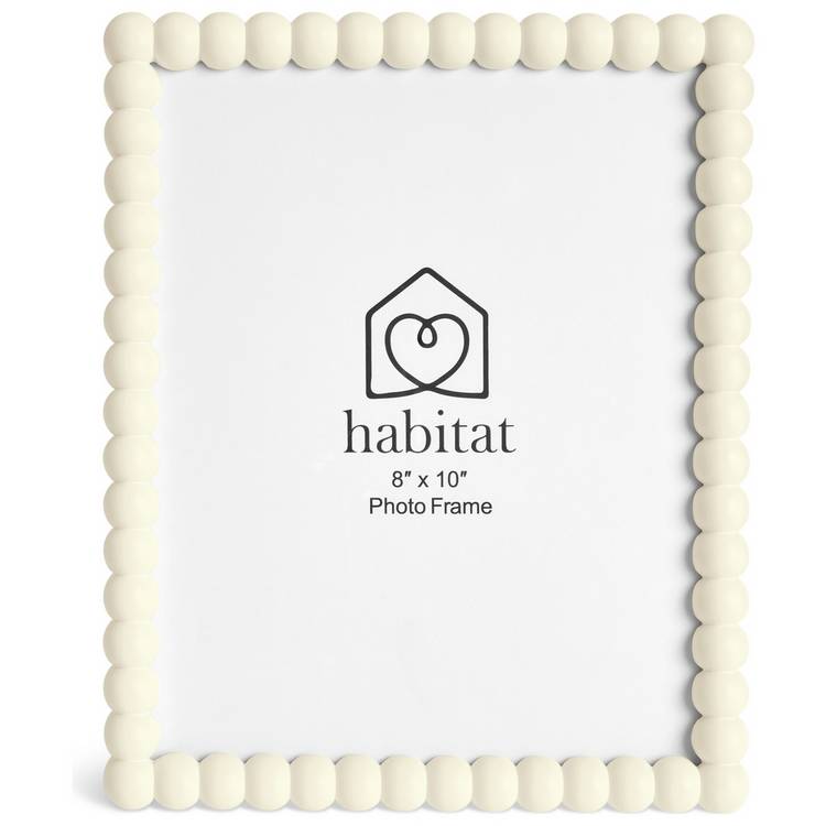 Habitat cream bobble picture frame 8x10 inch - British product
