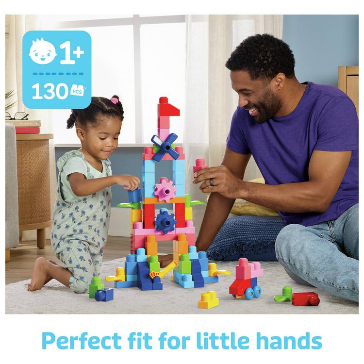 MEGA BLOKS First Builders 130-piece building blocks set, UK version