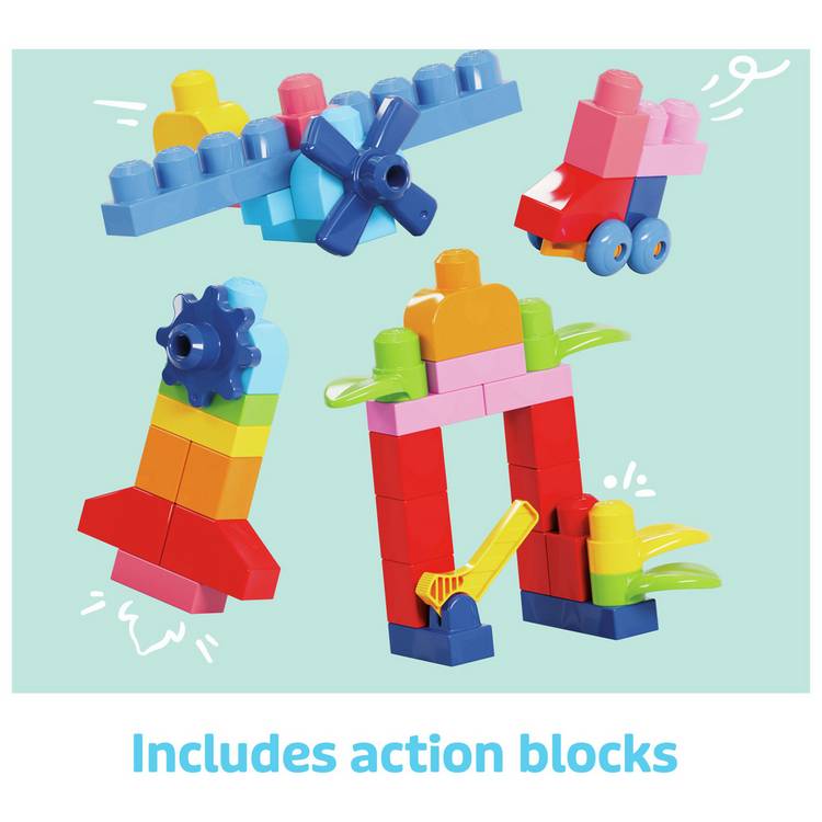 MEGA BLOKS First Builders 130-piece building blocks set, UK version