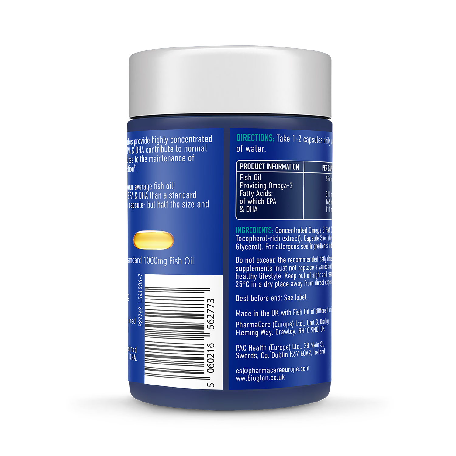 Bioglan Super Fish Oil 100 Capsules - British product