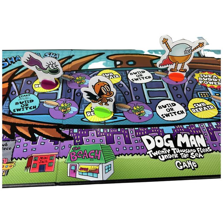 Dog Man board game 20 Thousand Fleas Under The Sea - British product