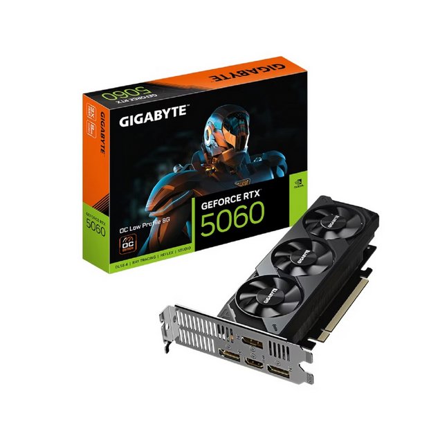Gigabyte RTX 5060 OC low profile 8GB graphics card (British brand)