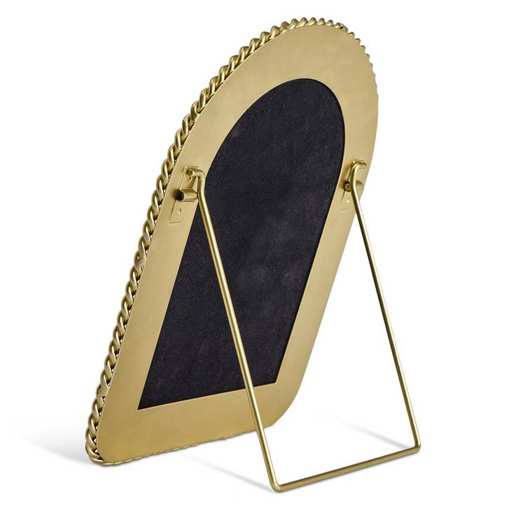 Habitat gold rope twist arch dressing table mirror 16x21cm (British brand)