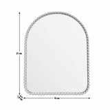 Habitat gold rope twist arch dressing table mirror 16x21cm (British brand)