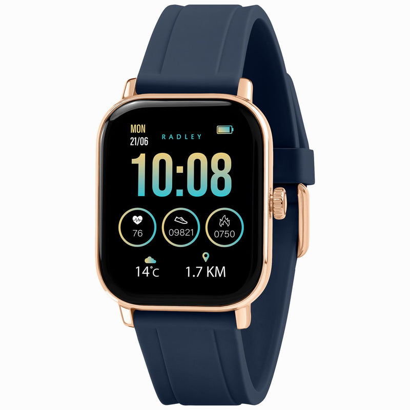 Radley navy smartwatch and earbud set, UK version