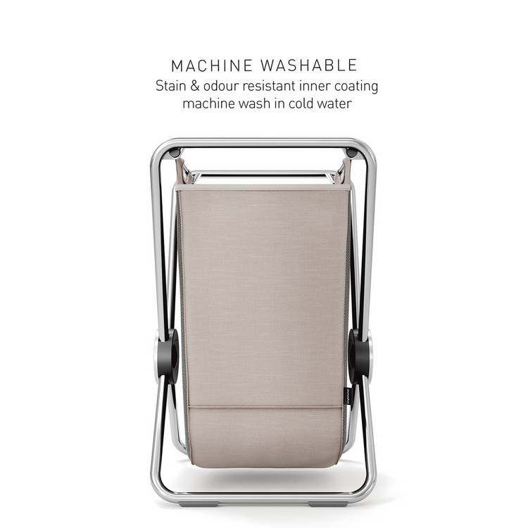 Simplehuman stainless steel laundry hamper 24L, UK version