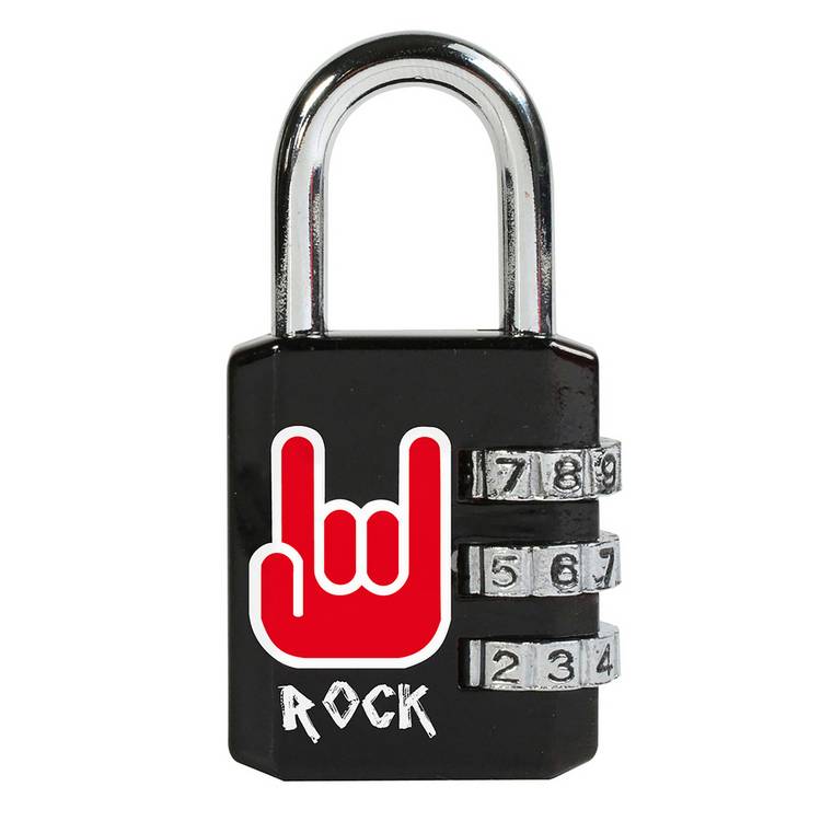 Master Lock combination padlock with pattern, imported from the UK