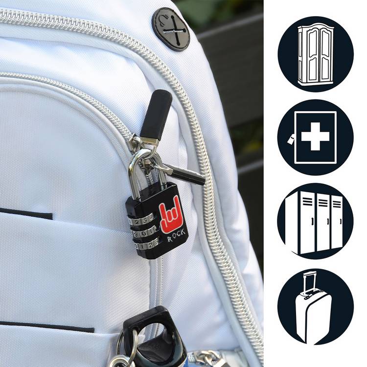Master Lock combination padlock with pattern, imported from the UK