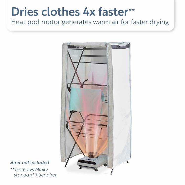 Minky Heat Pod Pro heated clothes drying system, imported from the UK